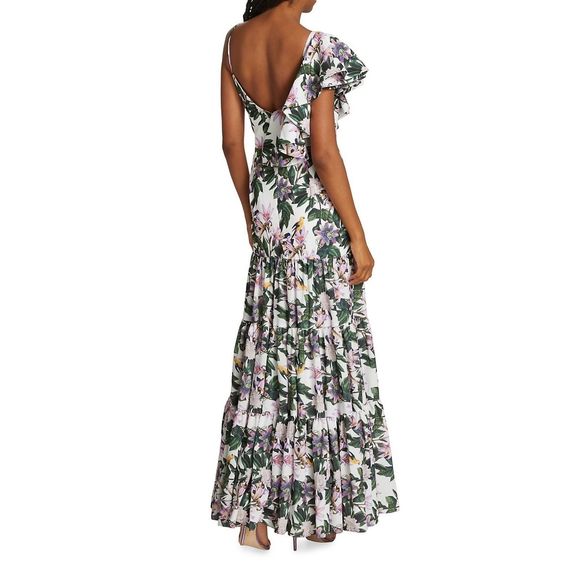 No Pise La Grama
Aracea Asymmetric Ruffled Maxi Dress - Picture 4 of 11